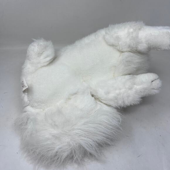 Realistic Arctic White Fox Fiesta Plush 13" Vintage Stuffed Animal - Picture 5 of 6